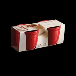 Clearance EMILE HENRY Set de 2 Ramequins en Céramique N°8 cm Grand Cru
