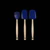 Outlet LE CREUSET Set de 3 Spatules Silicone Azur