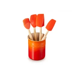 Outlet LE CREUSET Set Pot 1,1 L avec 4 Ustensiles Volcanique Création