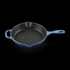 Discount LE CREUSET Skillet Rond Profond 26cm en Fonte Azur
