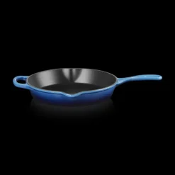 Discount LE CREUSET Skillet Rond Profond 26cm en Fonte Azur