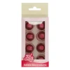 Discount FUNCAKES Sphère en Chocolat Rubis 2 cm (x8)