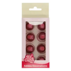 Discount FUNCAKES Sphère en Chocolat Rubis 2 cm (x8)