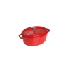 Hot STAUB Cocotte Fonte Ovale 37 cm Rouge Cerise 8 L