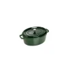 Clearance STAUB Cocotte Fonte Ovale 33 cm Vert Basilic Majolique 6,7 L