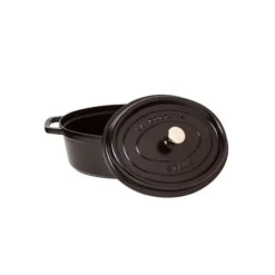 STAUB Cocotte Fonte Ovale 31 cm Noir Mat 5,5 L