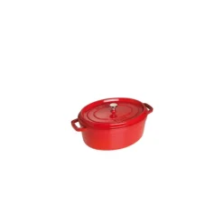 Clearance STAUB Cocotte Fonte Ovale 27 cm Rouge Cerise 3,2 L