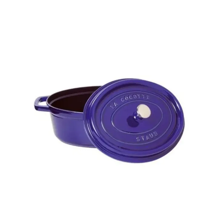 Online STAUB Cocotte Fonte Ovale 29 cm Bleu Intense Majolique 4,2 L