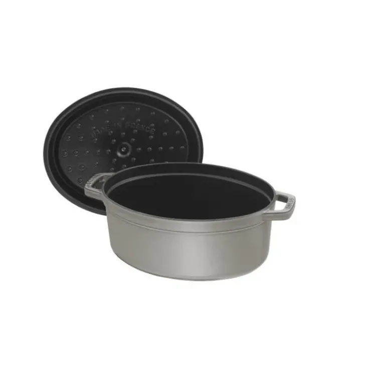Outlet STAUB Cocotte Fonte Ovale 17 cm Gris Graphite 1 L