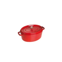 Best STAUB Cocotte Fonte Ovale 33 cm Rouge Cerise 6,7 L