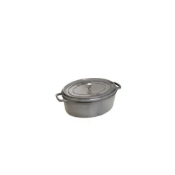 STAUB Cocotte Fonte Ovale 23 cm Gris Graphite 2,35 L
