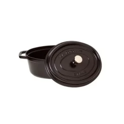 Clearance STAUB Cocotte Fonte Ovale 41 cm Noir Mat 12 L