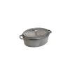 New STAUB Cocotte Fonte Ovale 33 cm Gris Graphite 6,7 L