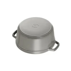 Hot STAUB Cocotte Fonte Ronde 14 cm Gris Graphite 0,8 L