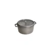Best STAUB Cocotte Fonte Ronde 22 cm Gris Graphite 2,6 L