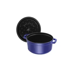 Discount STAUB Cocotte Fonte Ronde 26 cm Bleu Intense Majolique 5,2 L