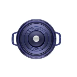 Discount STAUB Cocotte Fonte Ronde 26 cm Bleu Intense Majolique 5,2 L