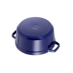 Discount STAUB Cocotte Fonte Ronde 26 cm Bleu Intense Majolique 5,2 L