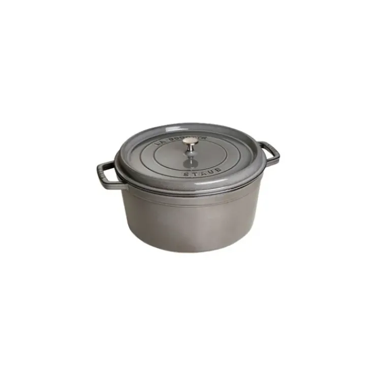 Clearance STAUB Cocotte Fonte Ronde 34 cm Gris Graphite 12,6 L