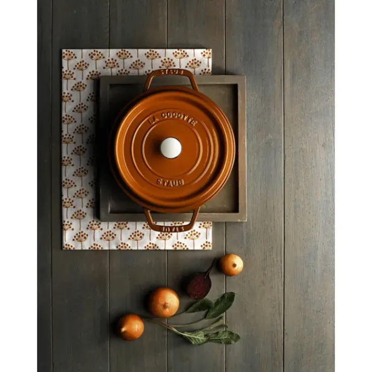 Sale STAUB Cocotte Fonte Ronde 24 cm Cannelle Majolique 3,8 L