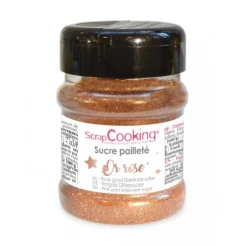 Best SCRAPCOOKING Sucre Pailleté Or Rose 160 g