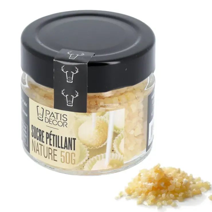 PATISDECOR Sucre Pétillant Nature 50 g Patisdécor
