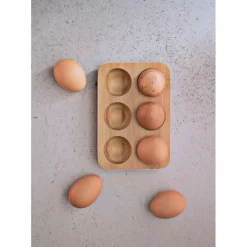 Sale PEBBLY Support à Œufs en Bambou