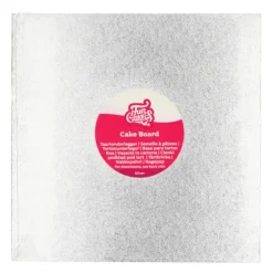 Online FUNCAKES Support Gâteau Carré Ø25 cm Argenté