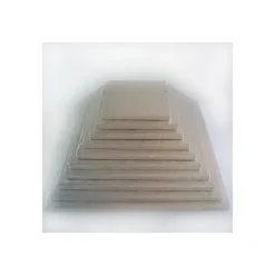 Outlet FUNCAKES Support Gâteau Carré 25 x 1 cm Argenté