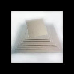 FUNCAKES Support Gâteau Carré 22,5 x 0,4 cm Argenté