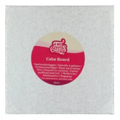 Sale FUNCAKES Support Gâteau Carré 15 x 0,4 cm Argenté