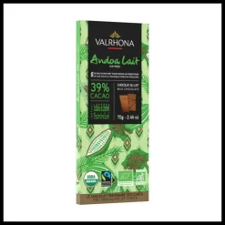 Online VALRHONA Tablette de Chocolat au Lait Andoa 39% Bio 70 g