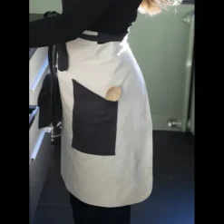 Clearance PEBBLY Tablier de Cuisine Crème et Ardoise