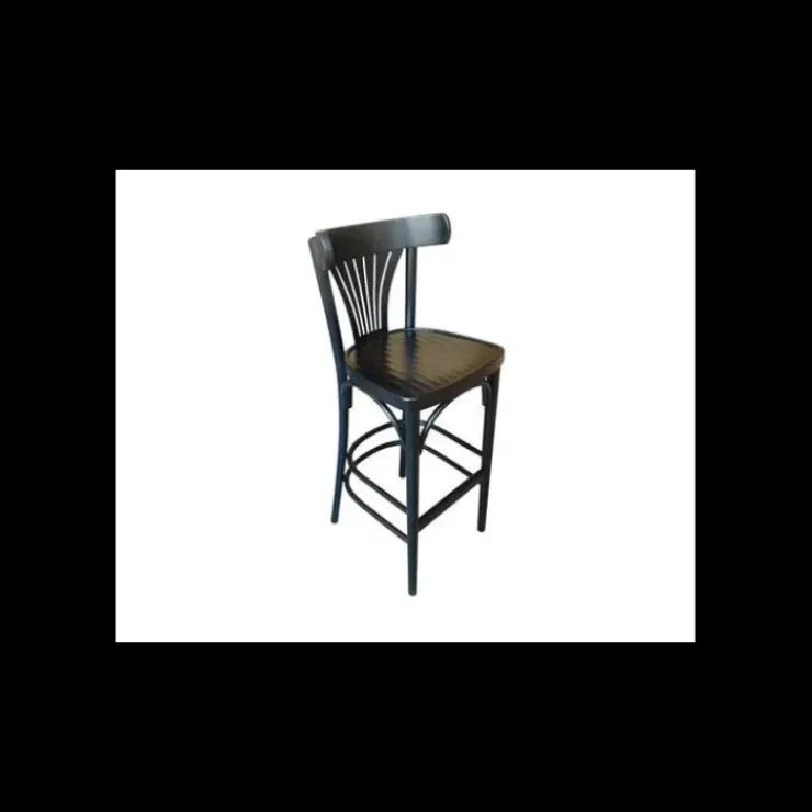 Clearance EZAX Tabouret en Bois Wengé Bistrot