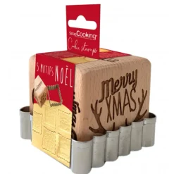 Clearance SCRAPCOOKING Tampon Biscuit Noël et Emporte-Pièce