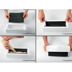 Best SILIKOMART Tapis Décor Bûche Effet Bois Silicone Professional