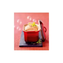New LE CREUSET Terrine à Foie Gras avec presse 0,6 L Cerise