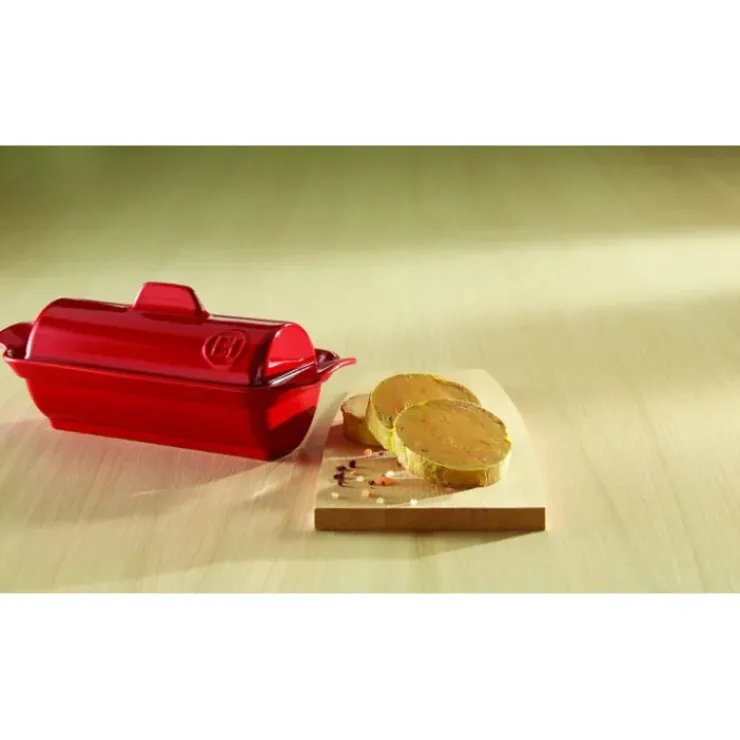 EMILE HENRY Terrine à foie gras façon médaillon 0,6L - Couleur Grand Cru