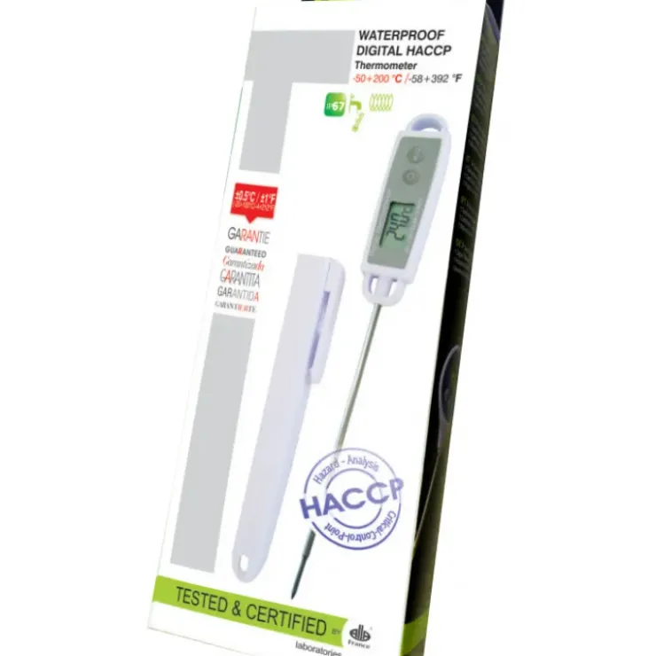 ALLA FRANCE Thermomètre digital à sonde étanche pour professionnels -50°C à +200°C