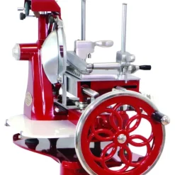 Outlet WISMER Trancheuse à Jambon Manuelle Rétro Rouge 250 mm