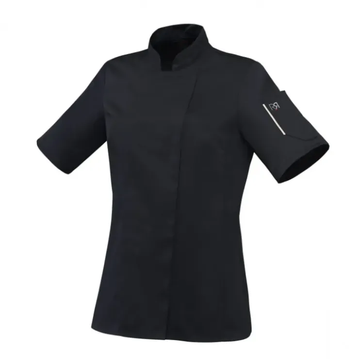 New ROBUR Veste de Cuisine Femme Noire UNERA T.5