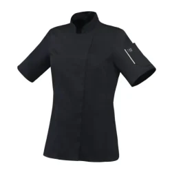 New ROBUR Veste de Cuisine Femme Noire UNERA T.0