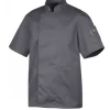 Discount ROBUR Veste de Cuisine Mixte Anthracite NERO T.4