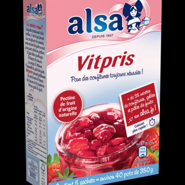 Outlet ALSA Vitpris Pectine de fruits pour confitures 188g