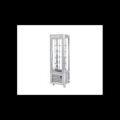 Outlet ROLLER GRILL Vitrine Réfrigérée Verticale 360 L avec 5 Plateaux Tournants Inox