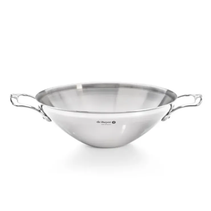 New DE BUYER Wok a 2 anses Affinity Ø 32 cm