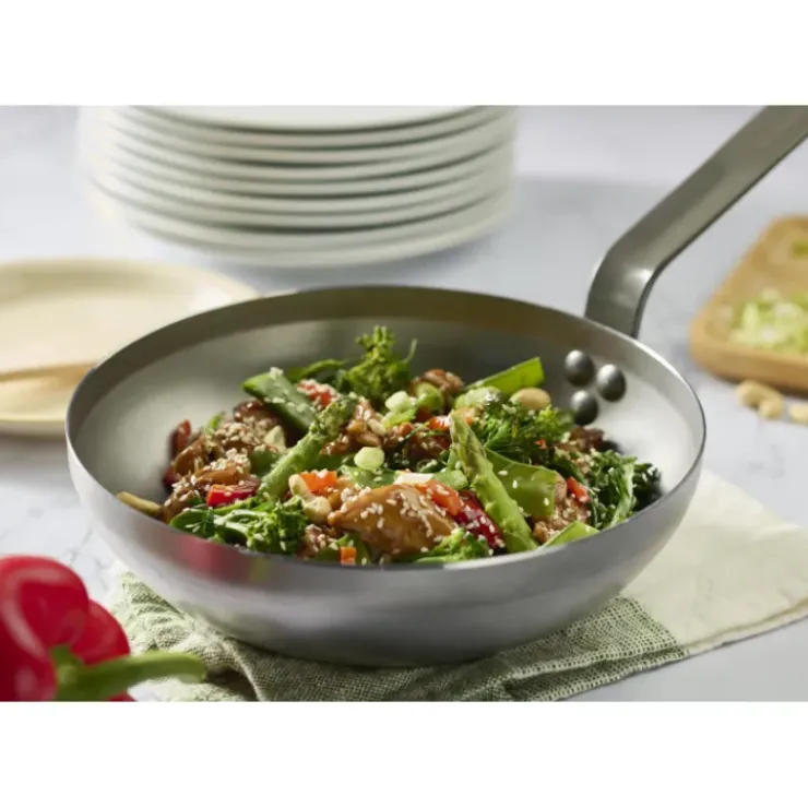 New DE BUYER Wok Bombé Ø 24 cm Minéral B