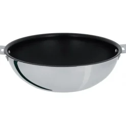 Hot CRISTEL Wok Casteline Ø 24 cm Manche Amovible Anti-Adhésif Inox