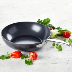 Clearance GREENPAN Wok en Céramique Ø 28 cm, collection BARCELONA PRO ™