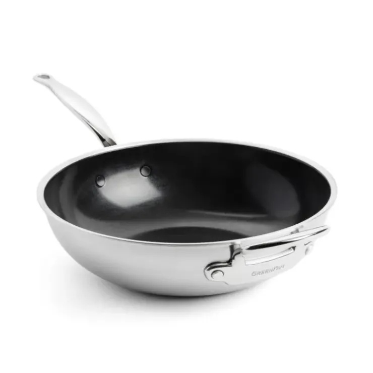 New GREENPAN Wok Inox Ø 30 cm PREMIERE